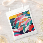 明るい絵を描効果誕生日パーティーありがとう フェイバーバッグ (クリップ留めされた状態)