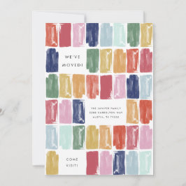 明るい絵を描宝石の動きの発表 招待状