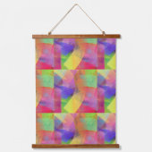 明るい絵を描抽象芸術パターンデジタルアート 吊り下げ型タペストリー (正面2)