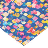 明るい絵を描抽象芸術正方形パターン ショートテーブルランナー (コーナー)