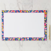 明るい絵を描抽象芸術正方形パターン ペーパーパッド (インサイチュ)