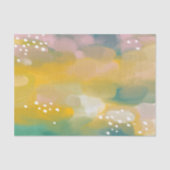 明るい絵を描抽象芸術。黄色のピンクのブラシストローク 薄葉紙 (正面)