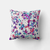 明るい絵を描色のスポッチ装飾用クッション クッション (裏面)