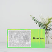 明るい緑が影付き サンキューカード (スタンド正面)