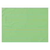 明るい緑とオレンジのパターン テーブルクロス (正面(横))