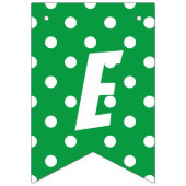 明るい緑と白のパターンのメリークリスマス バンティングフラッグ (第3の旗)