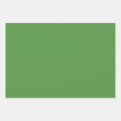 明るい緑と金ゴールド ラッピングペーパーシート (正面3)