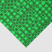 明るい緑のアイルランドのケルト色のシャムロックの色合い 薄葉紙 (詳細)
