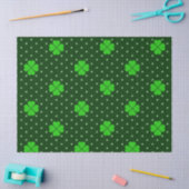 明るい緑のアイルランドのケルト色のシャムロックの色合い 薄葉紙 (クラフト)