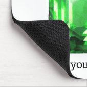 明るい緑のエメラルド マウスパッド (コーナー)