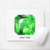 明るい緑のエメラルド マウスパッド (マウス)
