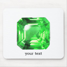 明るい緑のエメラルド マウスパッド