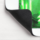 明るい緑のエメラルド マウスパッド (コーナー)