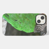 「明るい緑のオウム」iPhone 7 用ケース iPhoneケース (裏面横)