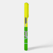 明るい緑のオレンジ色の黄色のライトブルーループ Case-Mate iPhoneケース (裏面 / 右)