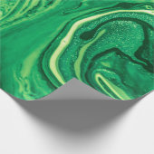 明るい緑のクリエイティブ混合繊維デザイン。グランジ ラッピングペーパー (角)