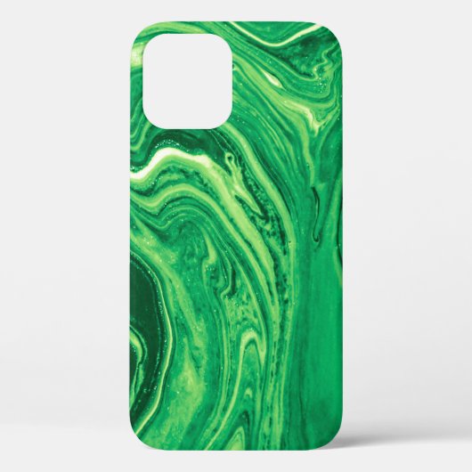 明るい緑のクリエイティブ混合繊維デザイン。グランジ Case-Mate iPhoneケース (裏面)