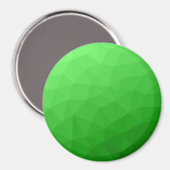 明るい緑のグラデーションの幾何学的なメッシュの明るいパターン マグネット (正面/裏面)