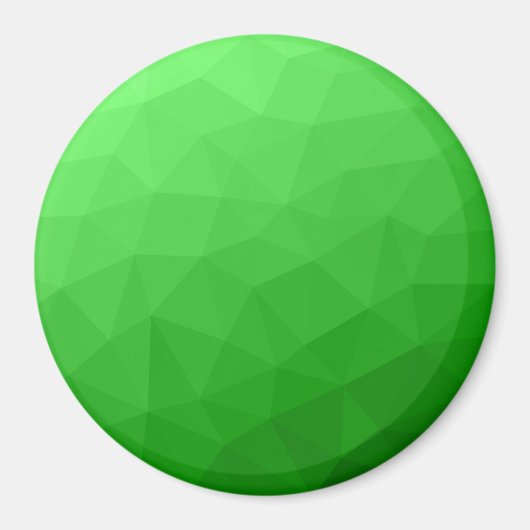 明るい緑のグラデーションの幾何学的なメッシュの明るいパターン マグネット (正面)