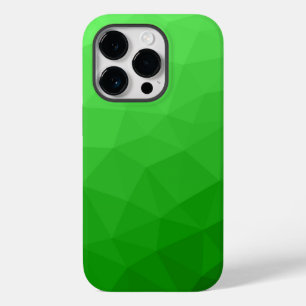 明るい緑のグラデーションの幾何学的なメッシュの明るいパターン Case-Mate iPhone 14 PROケース