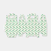 明るい緑のサボテンのパターン フェイバーボックス (折り畳みなし)