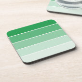 明るい緑のサ絵を描ンプル コースター (左側)