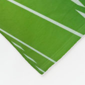 明るい緑のジャージーパーソナライズされたサッカー選手 フリースブランケット (角)