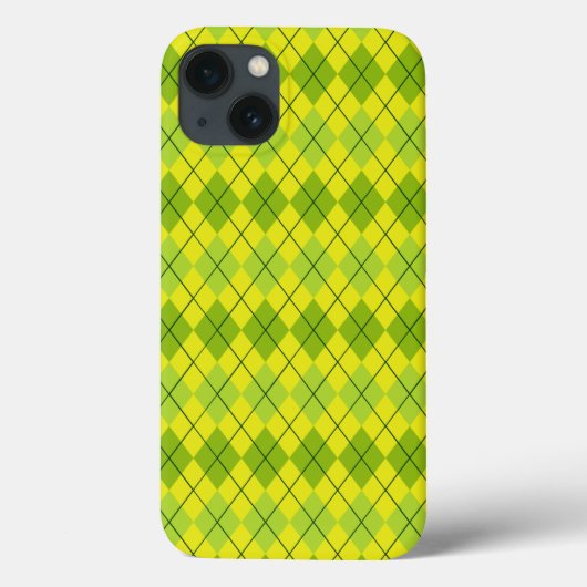 明るい緑のスコットランドタタンプリント Case-Mate iPhoneケース (裏面)