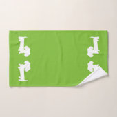 明るい緑のダッチシュント風呂3 – ピースタオルセット バスタオルセット (ハンドタオル)