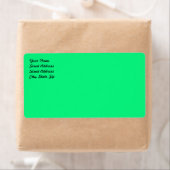 明るい緑の出荷ラベル ラベル (インサイチュ)