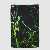 明るい緑の大理石 ゴルフタオル (正面)