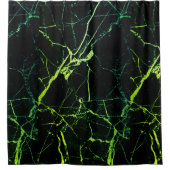 明るい緑の大理石 シャワーカーテン (正面)