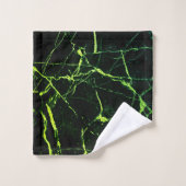 明るい緑の大理石 バスタオルセット (ウォッシュタオル)