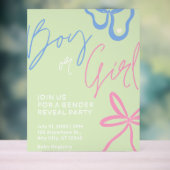 明るい緑の性別の表示パーティー アクリルサイン (ニュートラル)