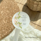 明るい緑の熱帯のパンパスグラス ラウンドシール