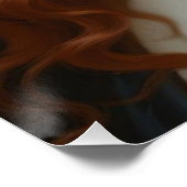 明るい緑の目を持つルネッサンスの女性 ポスター (コーナー)