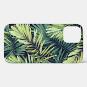 明るい緑の背景に熱帯植物を使用。シーム Case-Mate iPhoneケース (裏面 (横))