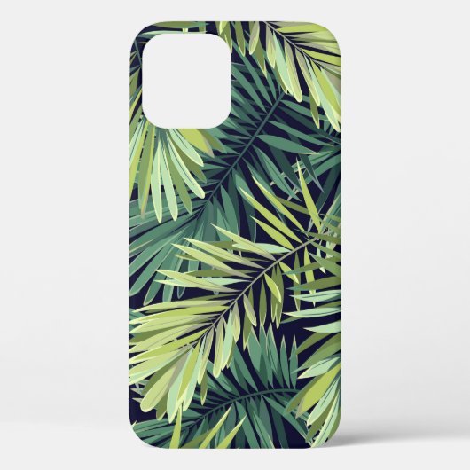 明るい緑の背景に熱帯植物を使用。シーム Case-Mate iPhoneケース (裏面)