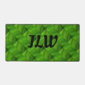 明るい緑の葉自然パターン抽象芸術 デスクマット (正面)