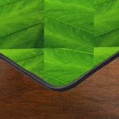 明るい緑の葉自然パターン抽象芸術 デスクマット