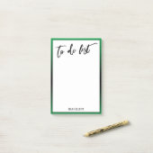 明るい緑を一覧表示する手書きグラデーション縁ど入力 ポストイット (デスク上)