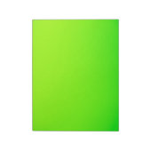 明るい緑色の長方形のシートが表示されています ノートパッド (回転)