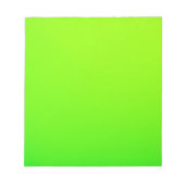 明るい緑色の長方形のシートが表示されています ノートパッド (正面)