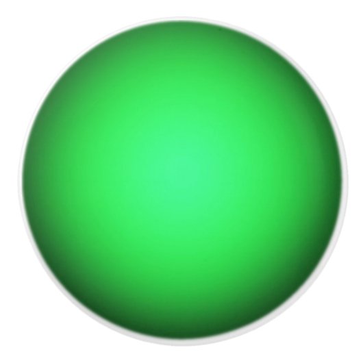 明るい緑 セラミックノブ (正面)