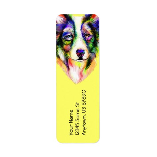 明るい縁ど縦線ラベルを並べる ラベル (正面)