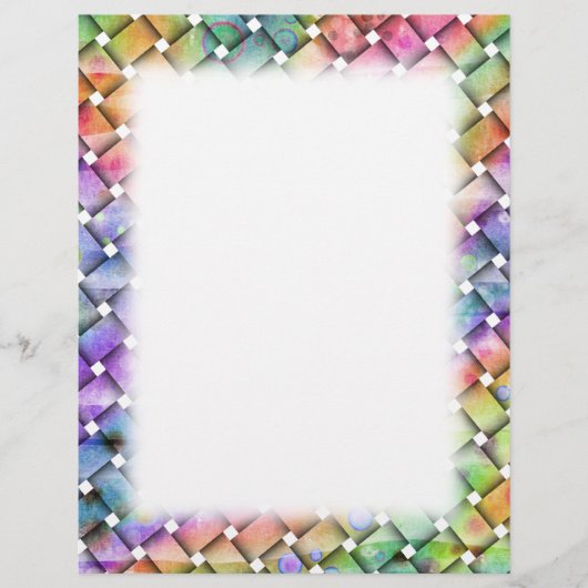 明るい織りのカスタマイズ可能なフライヤー チラシ (正面)