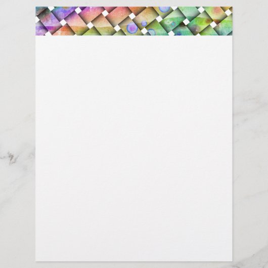 明るい織りのカスタマイズ可能なフライヤー チラシ (裏面)