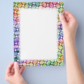 明るい織りのカスタマイズ可能なフライヤー チラシ (手)