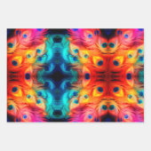 明るい羽玉トーン ラッピングペーパーシート (正面)