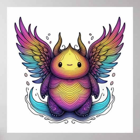 明るい翼を持つ生き物 ポスター (正面)